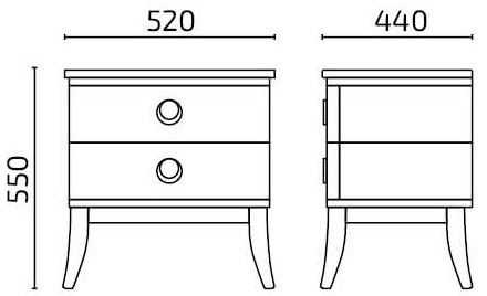 Тумба прикроватная Сильвия